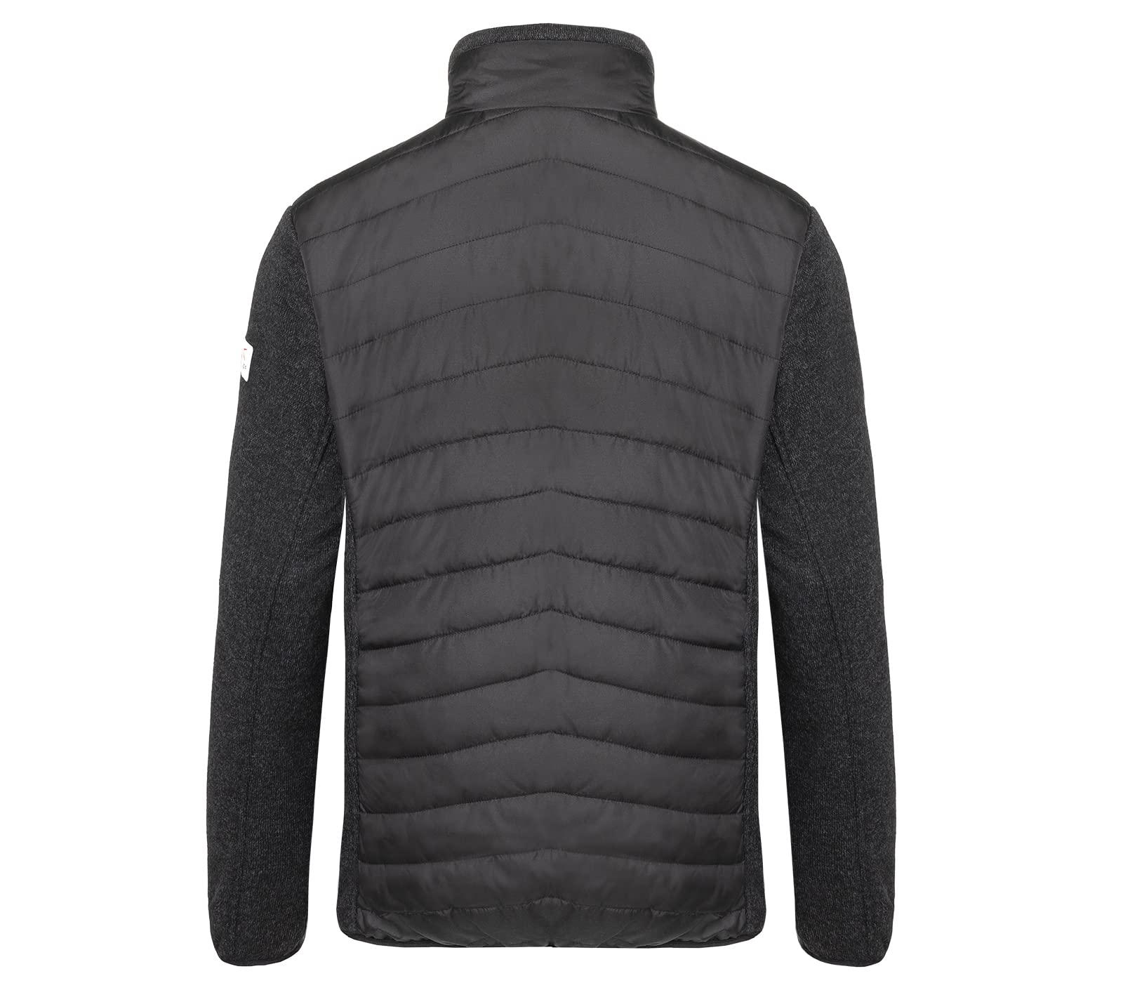 k-bler-weather-hybridjacke-strickfleece-stepp-schwarz-dunkelgrau-3xl image 2