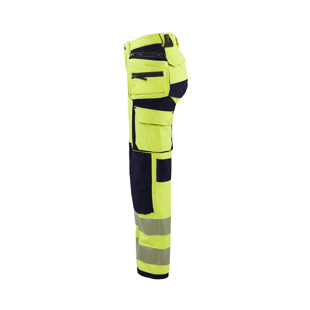 bl-kl-der-7197-damen-4-wege-stretch-hi-vis-hose image 3
