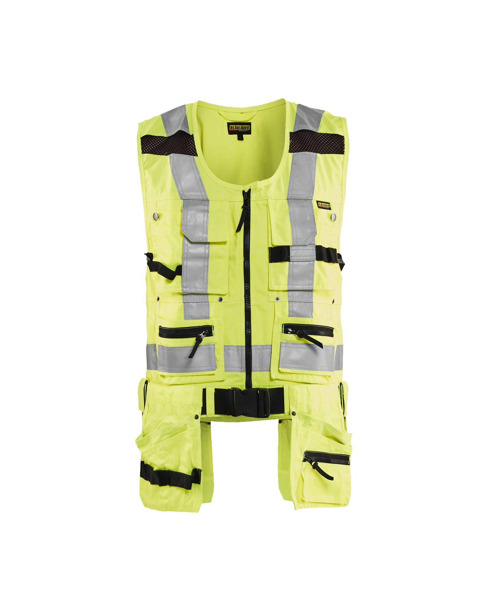 bl-kl-der-3032-high-vis-werkzeugweste-gelb-fluoreszierend-handwerkerweste image 2