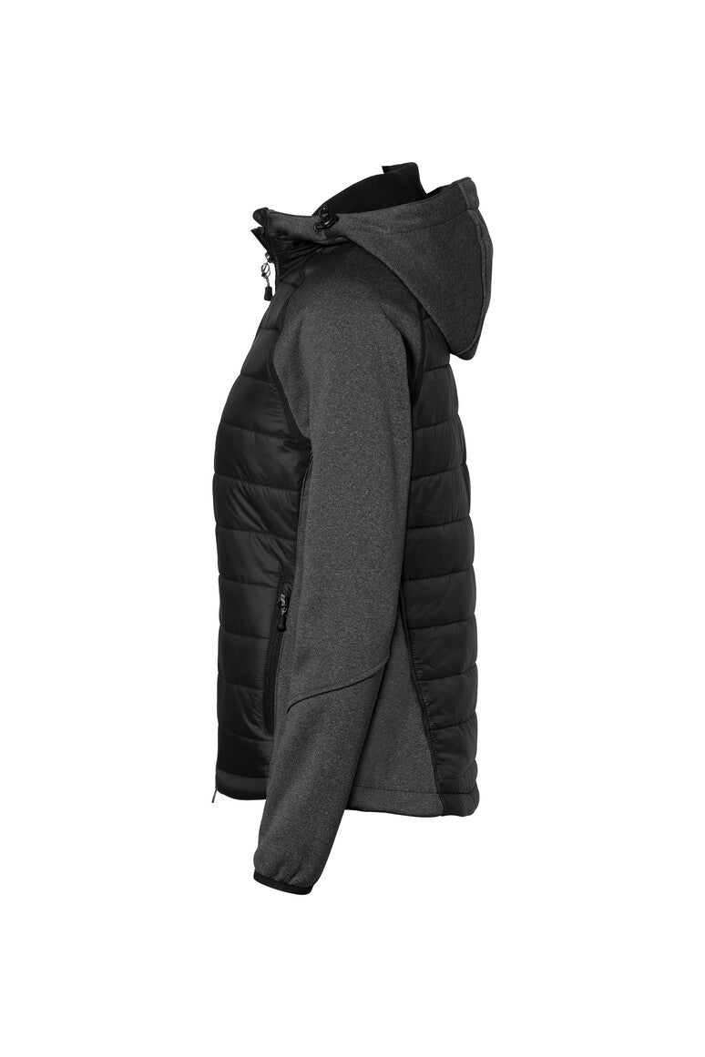 hakro-no-265-damen-kapuzen-hybridjacke-contrast-wasserabweisende-softshell-jacke image 3