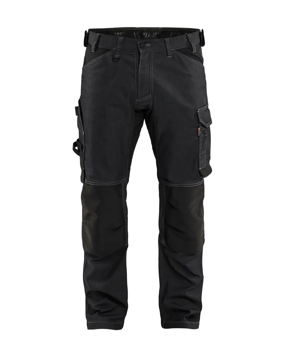 bl-kl-der-artisan-denim-stretch-1751-arbeitshose-schwarz-c48-lang image 1