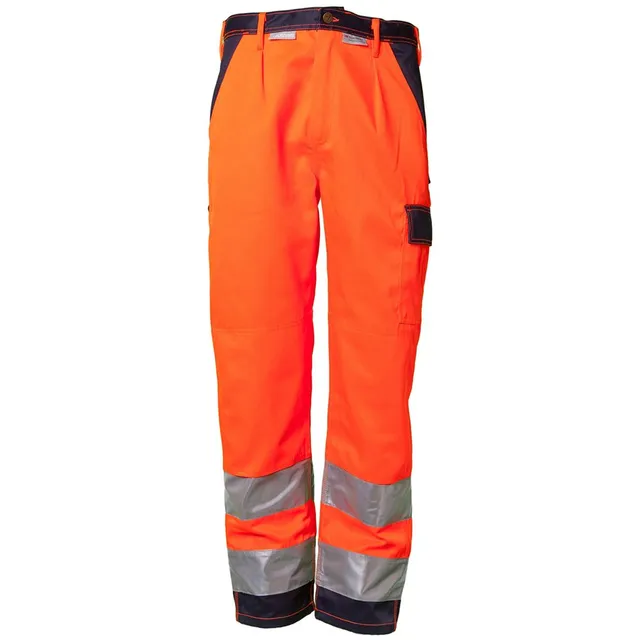planam-warnschutz-bundhose-2016-zweifarbig-orange-marine-gr-e-44 image 1