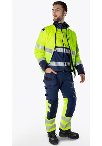 fristads-green-2643-gstp-high-vis-kansas-stretchhose-kl-1-d88-warnschutz-gelb-ma image 7