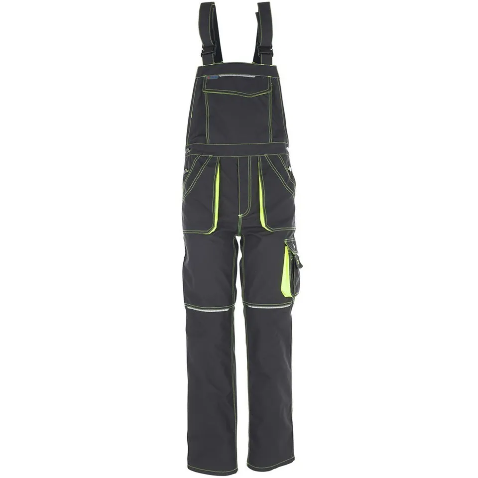 planam-basalt-neon-latzhose-anthrazit-gelb-gr-e-24 image 1