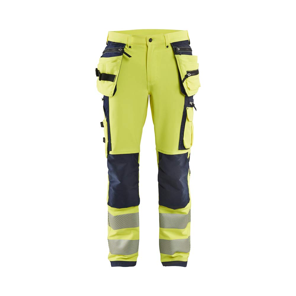 bl-kl-der-1997-4-wege-stretch-high-vis-hose-gelb-schwarz-c146 image 1