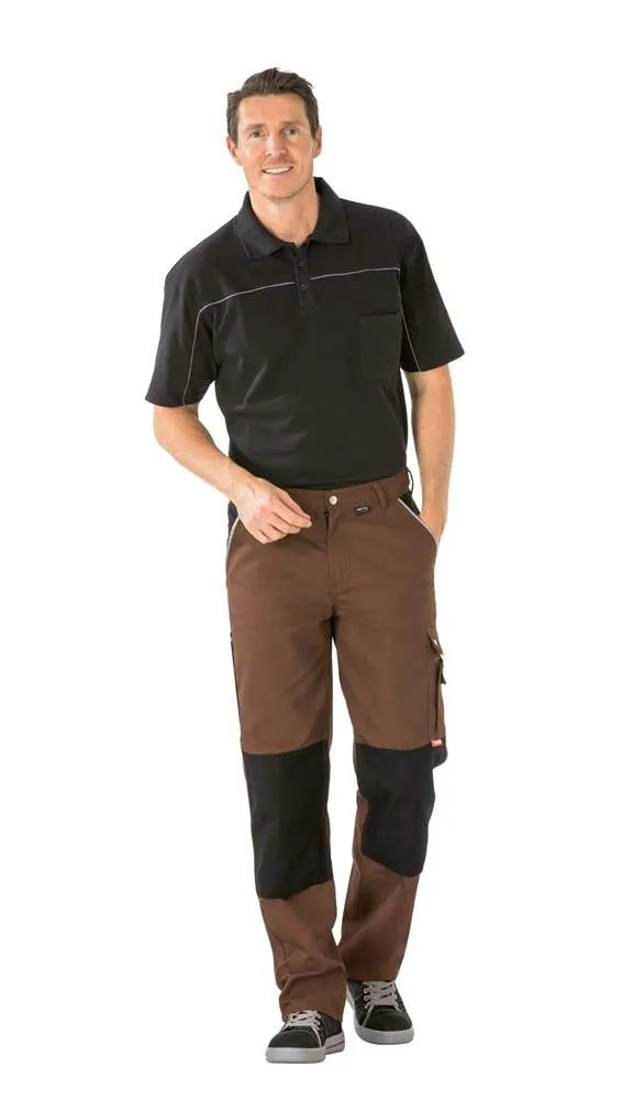 planam-canvas-320-bundhose-unisex-braun-schwarz-gr-e-102 image 1