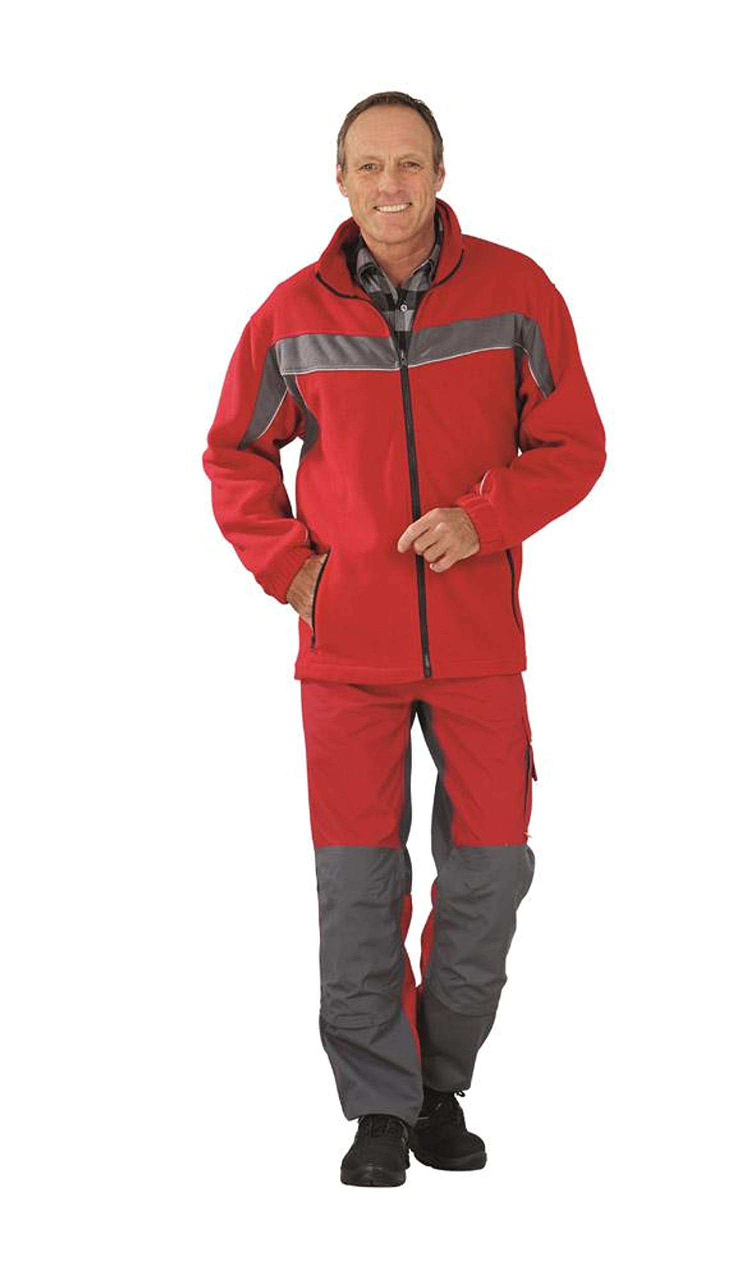 planam-plaline-fleecejacke-herren-l-marine-zink-mit-reflexbiesen image 7