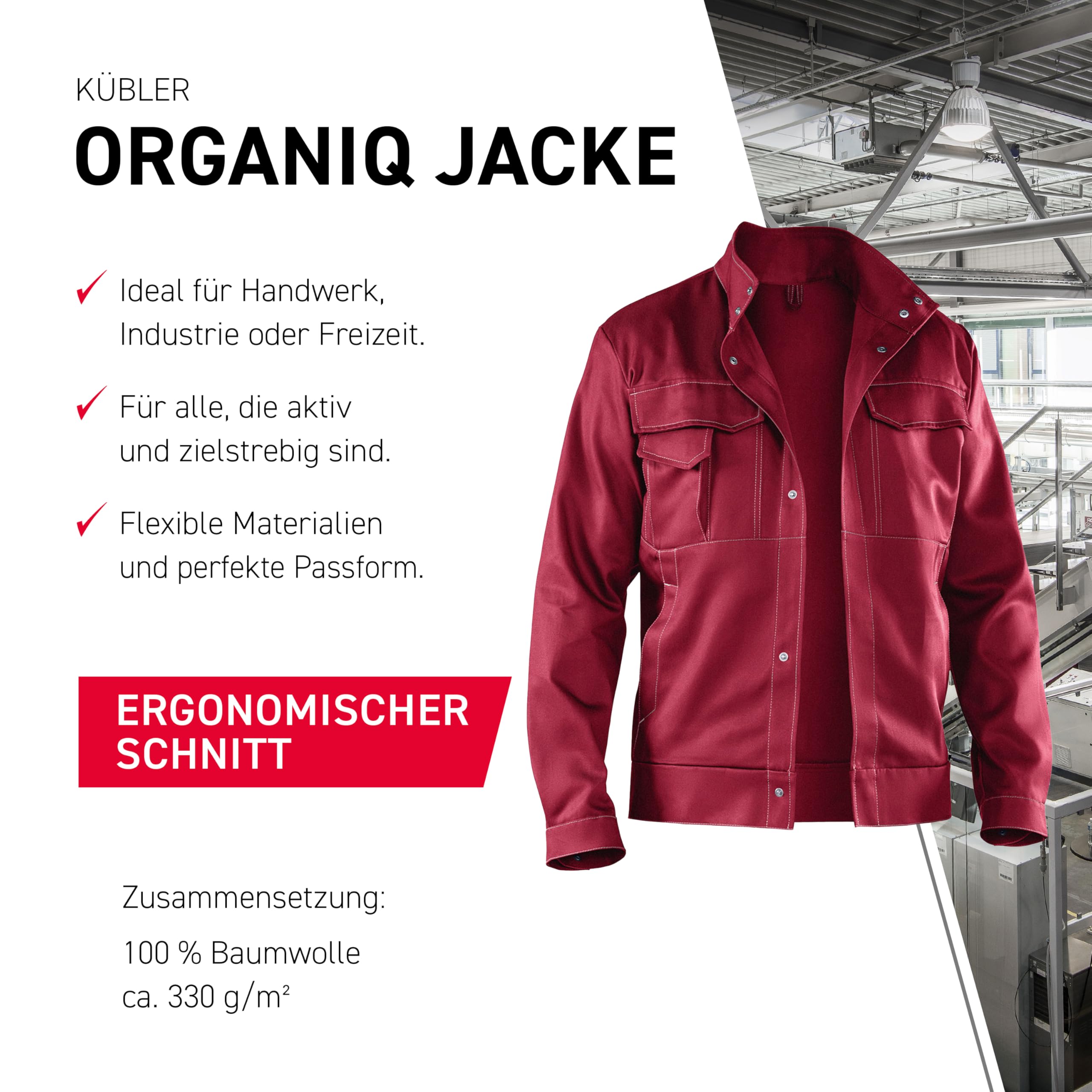 k-bler-organiq-arbeitsjacke-bordeaux-gr-e-102-baumwolle image 3