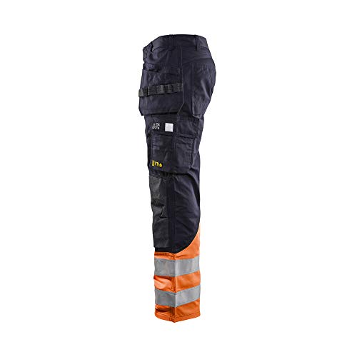 bl-kl-der-1489-multinorm-inherent-arbeitshose-marineblau-orange-c56 image 6