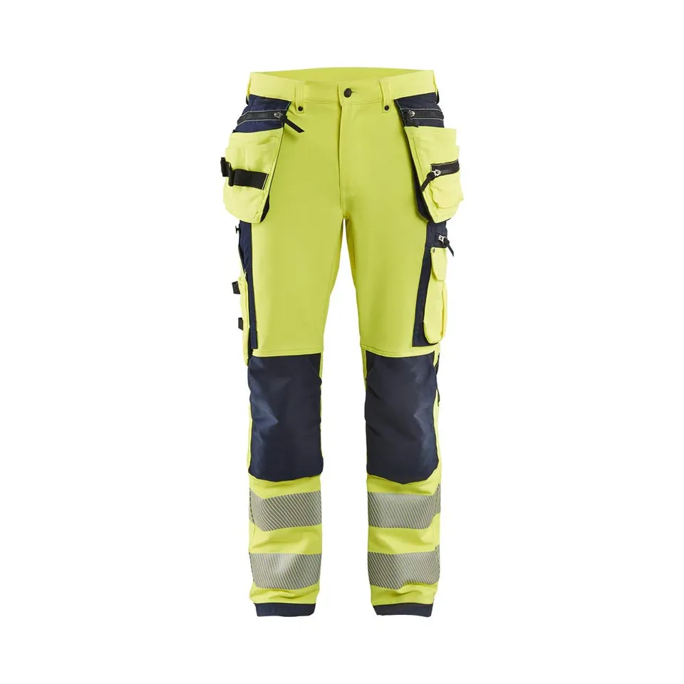 bl-kl-der-1997-4-wege-stretch-high-vis-hose-gelb-schwarz-c146 image 1