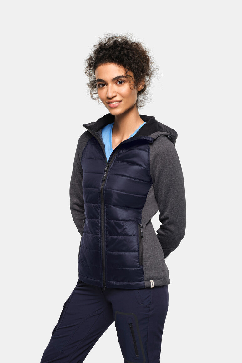 hakro-no-265-damen-kapuzen-hybridjacke-contrast-wasserabweisende-softshell-jacke image 6