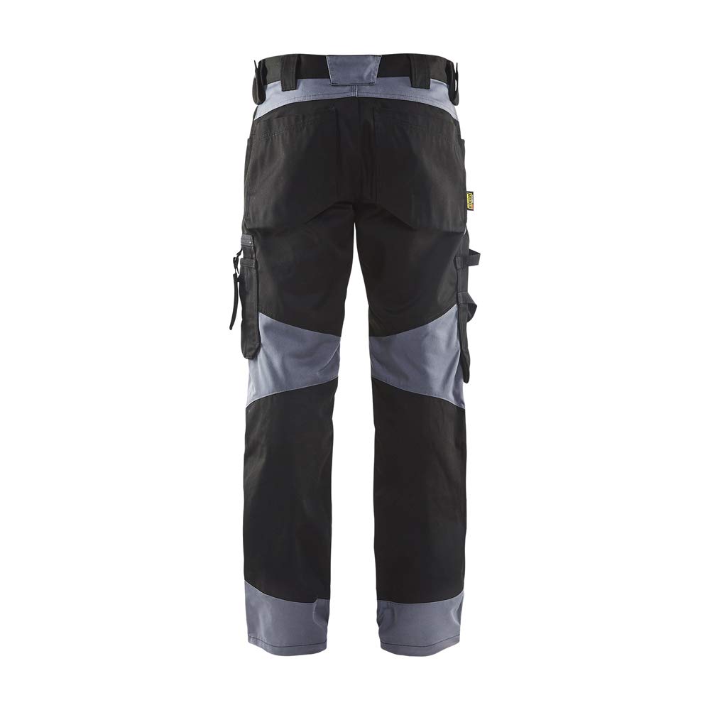 bl-kl-der-1556-handwerker-arbeitshose-ohne-nageltaschen-schwarz-grau-d120 image 2