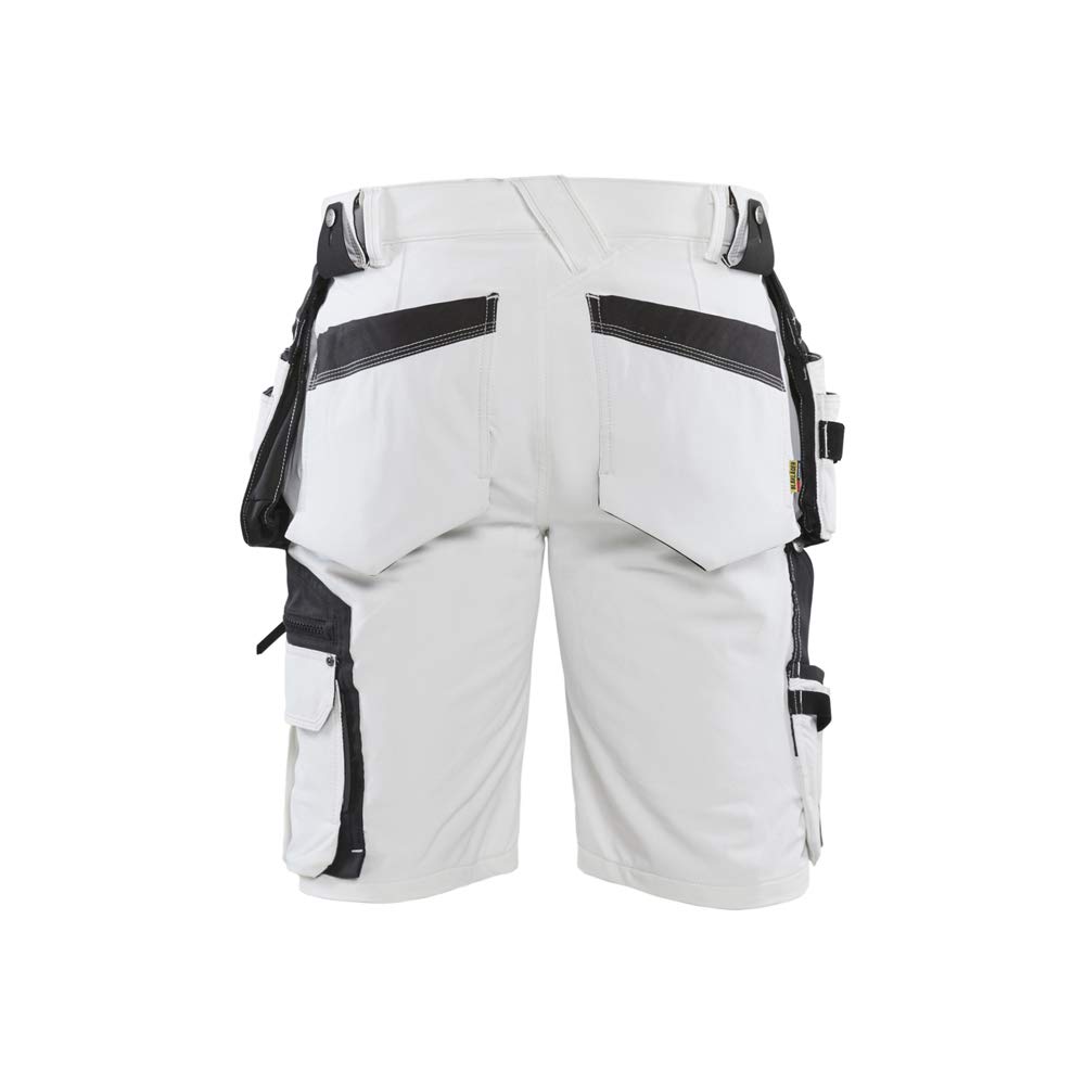 bl-kl-der-1088-4-wege-stretch-maler-shorts-wei-dunkelgrau image 2