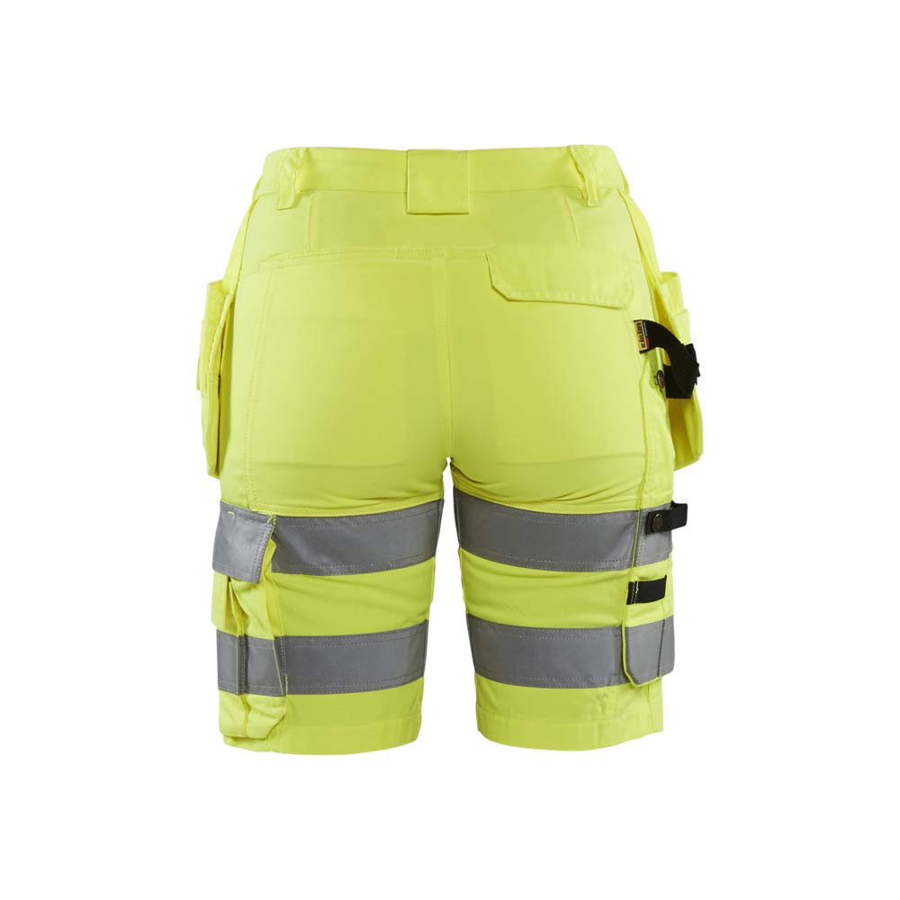 bl-kl-der-7186-damen-shorts-mit-stretch-hi-vis-gelb image 2