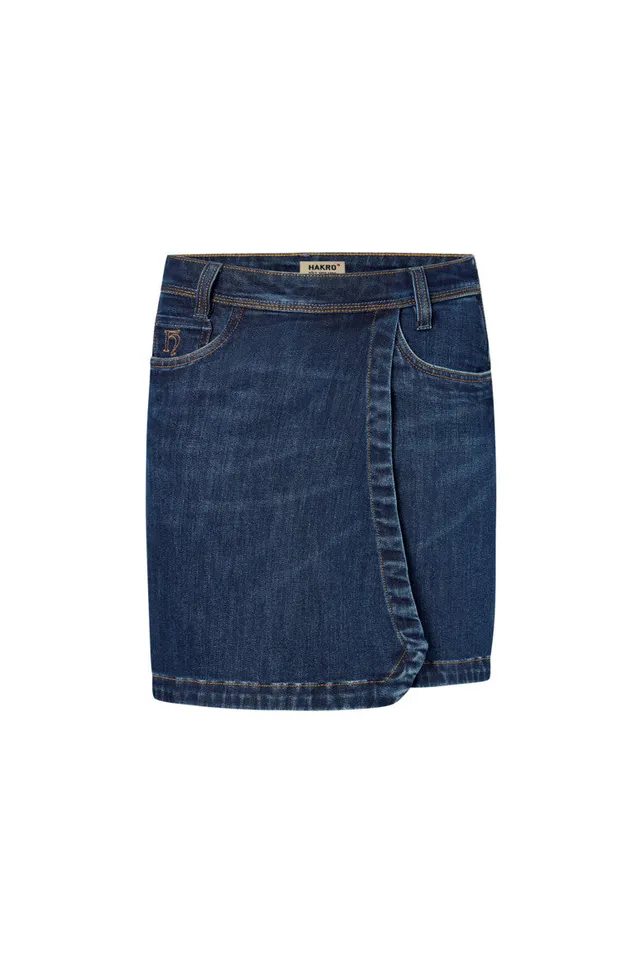 hakro-no-732-damen-5-pocket-jeansskort-x-stretch-eco-jeansrock-mit-shorts image 1