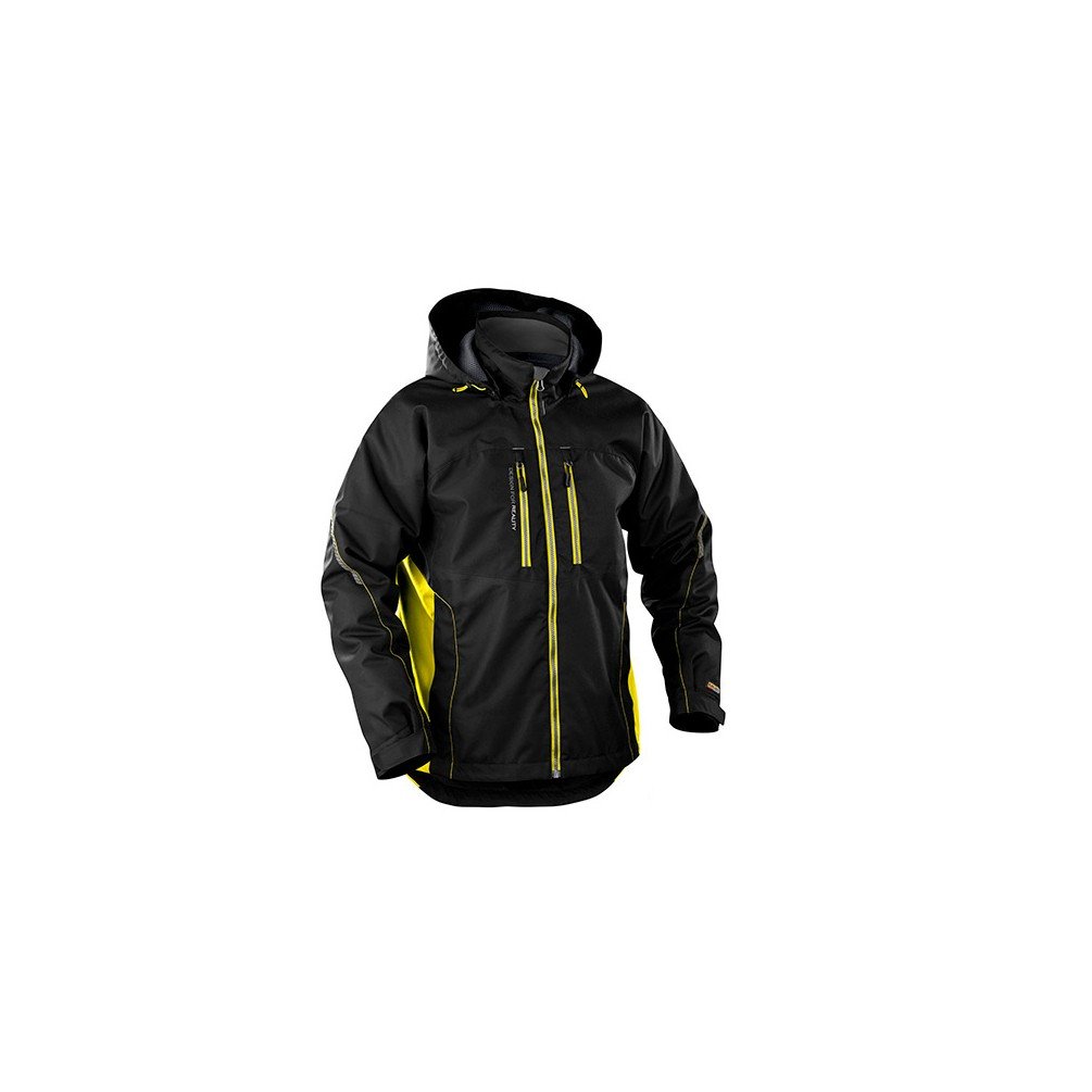 bl-kl-der-4890-leichte-gef-tterte-funktionsjacke-schwarz-gelb-s image 5
