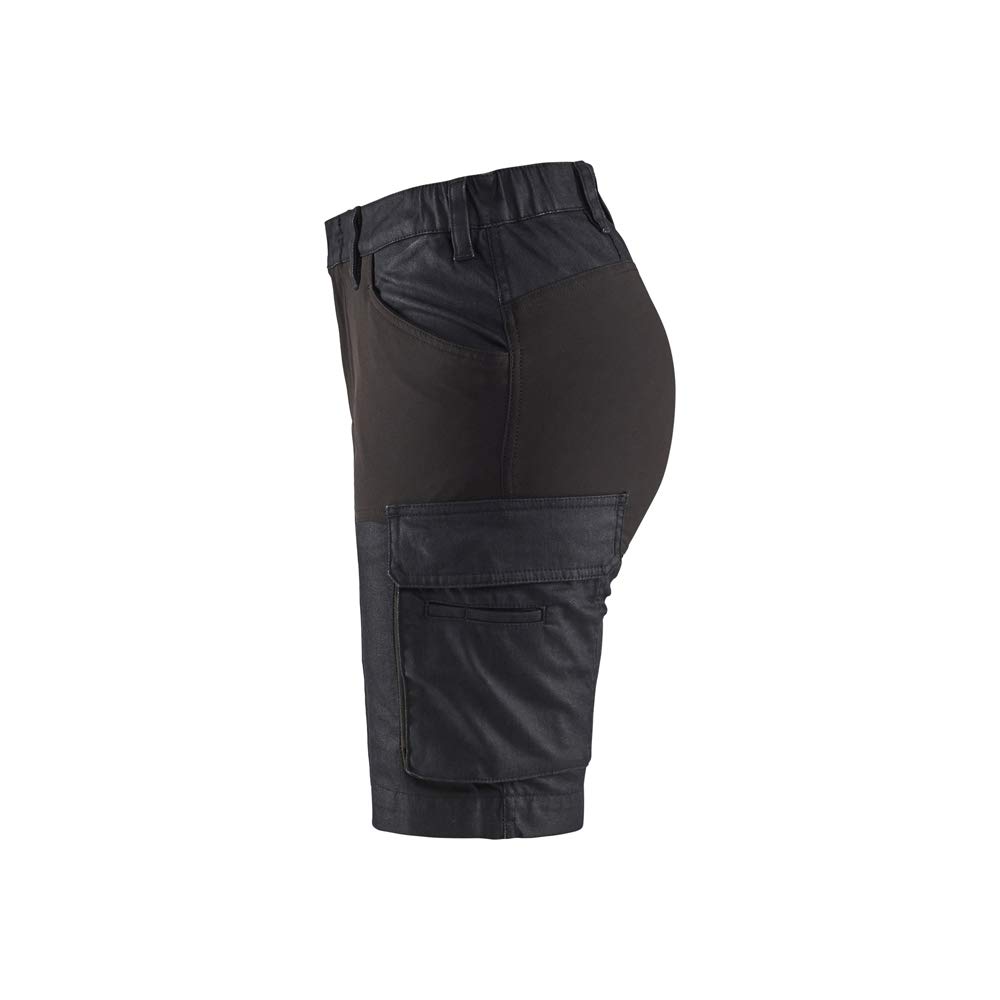 bl-kl-der-7137-damen-service-stretch-shorts-marineblau-schwarz image 3