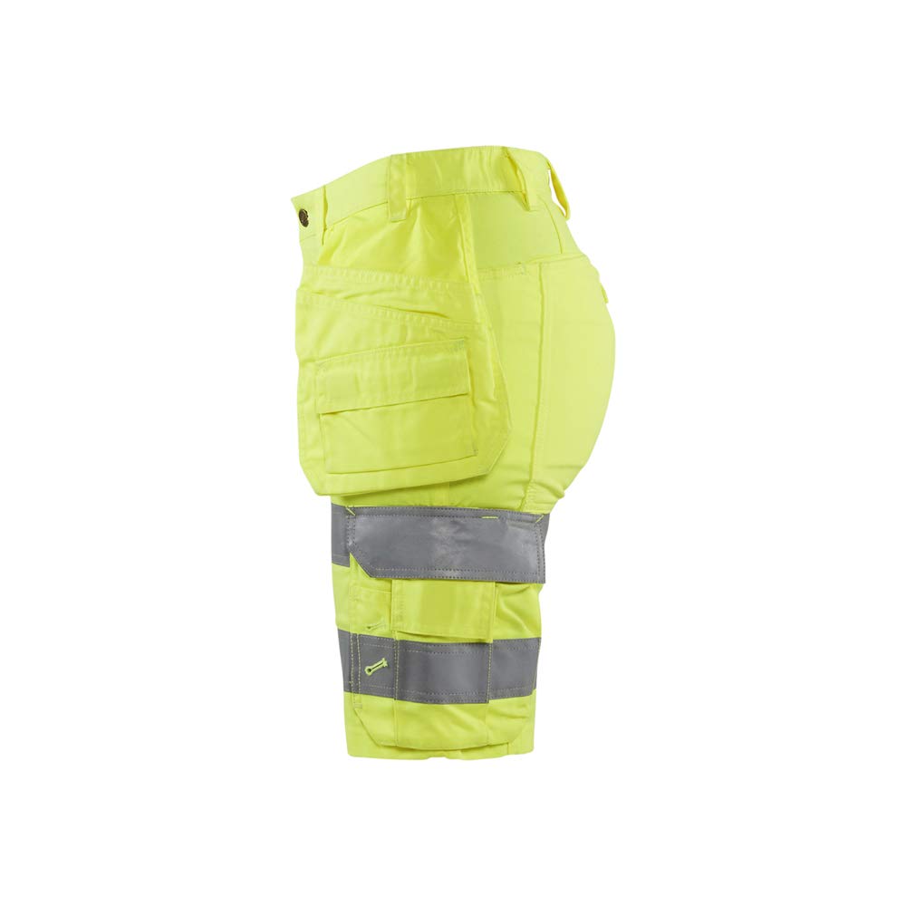 bl-kl-der-7186-damen-shorts-mit-stretch-hi-vis-gelb image 3