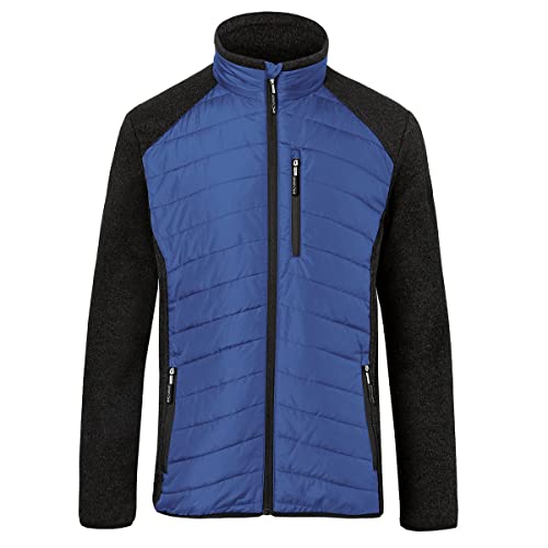 k-bler-hybridjacke-arbeitshybridjacke-strickfleece-stepp-kbl-blau-dunkelgrau-gr- image 2