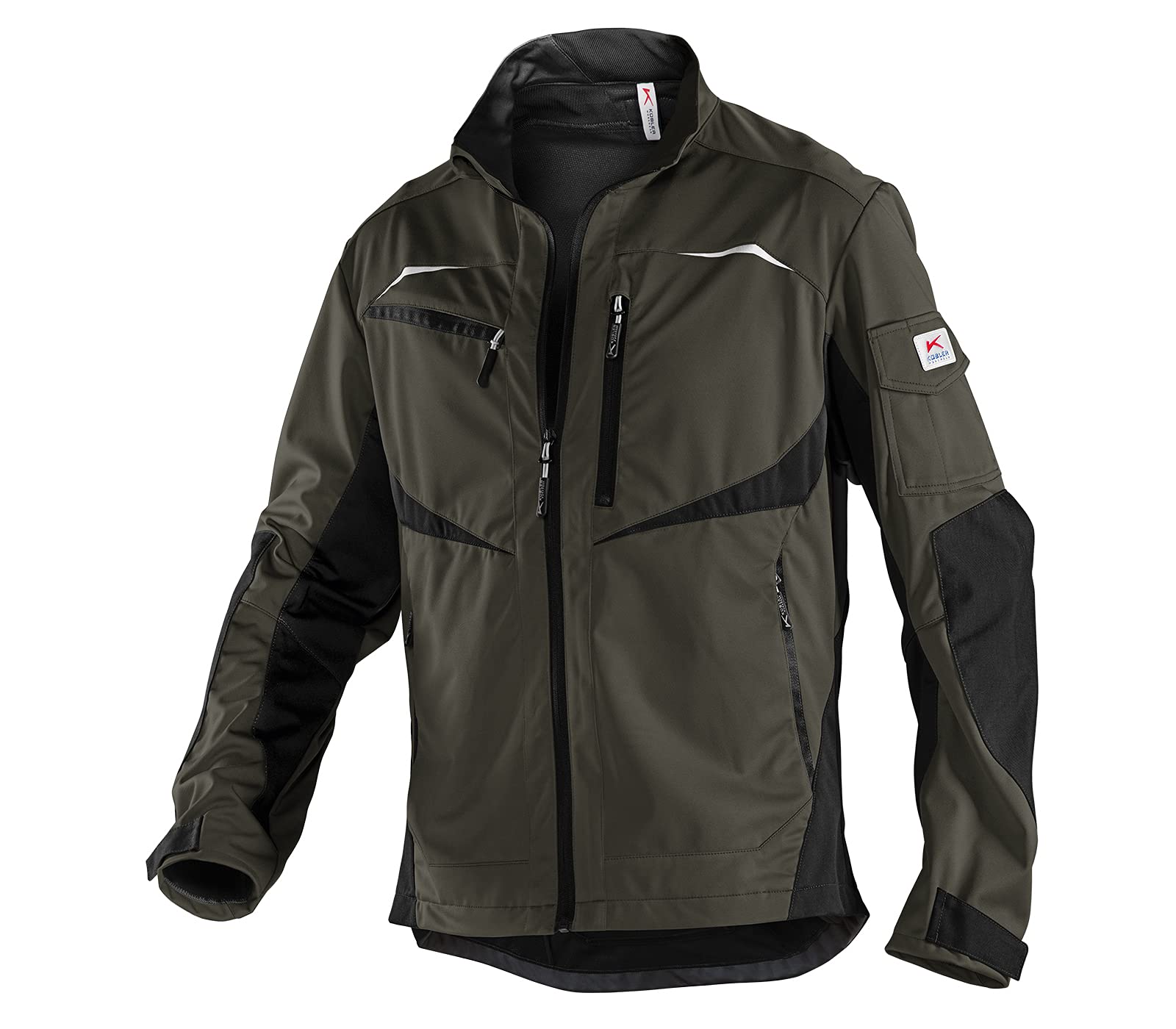 k-bler-practiq-ultrashell-arbeitsjacke-oliv-schwarz-l image 1