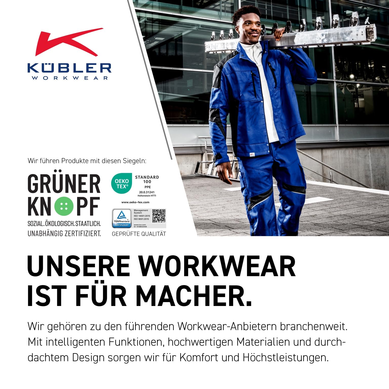 k-bler-activiq-2050-arbeitsshorts-kurz-anthrazit-schwarz-gr-50 image 2