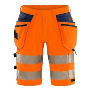 fristads-high-vis-green-handwerker-stretch-shorts-kl-2-2646-gstp-gr-e-c52 image 1