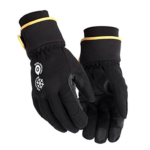 bl-kl-der-2248-handwerk-handschuh-gummi-handfl-che-schwarz-grau-8 image 2