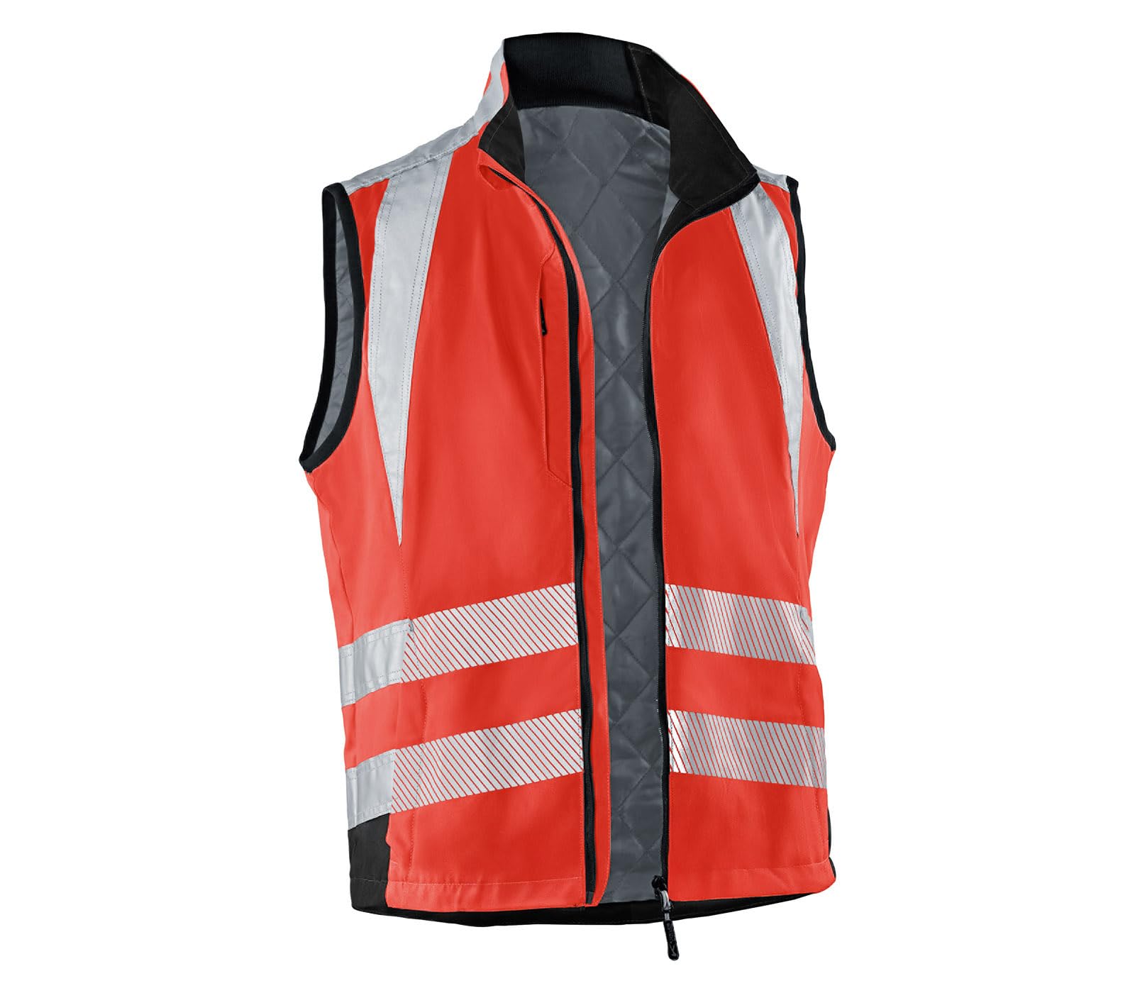 k-bler-reflectiq-weste-psa-2-warnschutz-weste-mit-reflexstreifen-stretch image 2