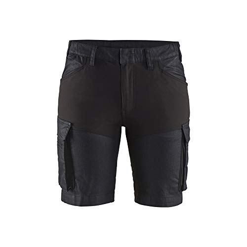 bl-kl-der-7137-damen-service-stretch-shorts-marineblau-schwarz image 4