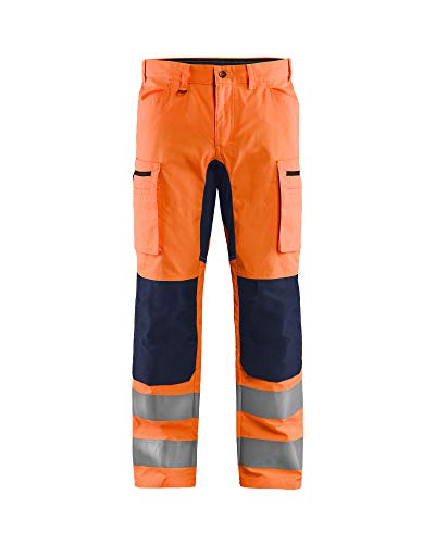 bl-kl-der-1585-arbeitshose-stretch-high-vis-orange-marineblau-d112 image 5