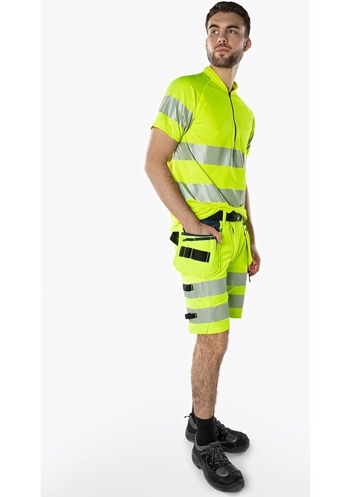 fristads-green-2646-gstp-high-vis-handwerker-stretch-shorts-kl-2-c52-warnschutz- image 4