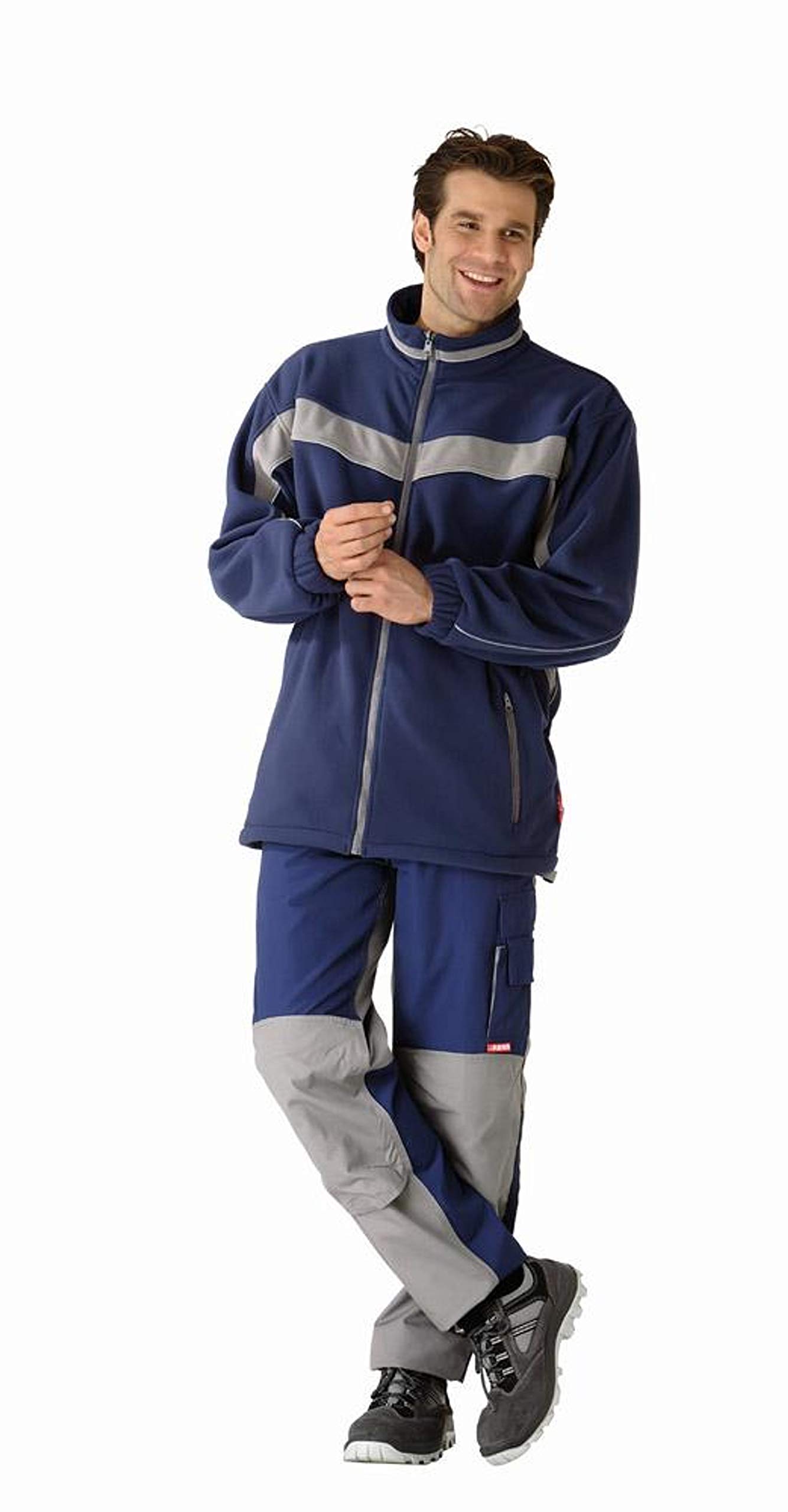 planam-plaline-fleecejacke-herren-l-marine-zink-mit-reflexbiesen image 3