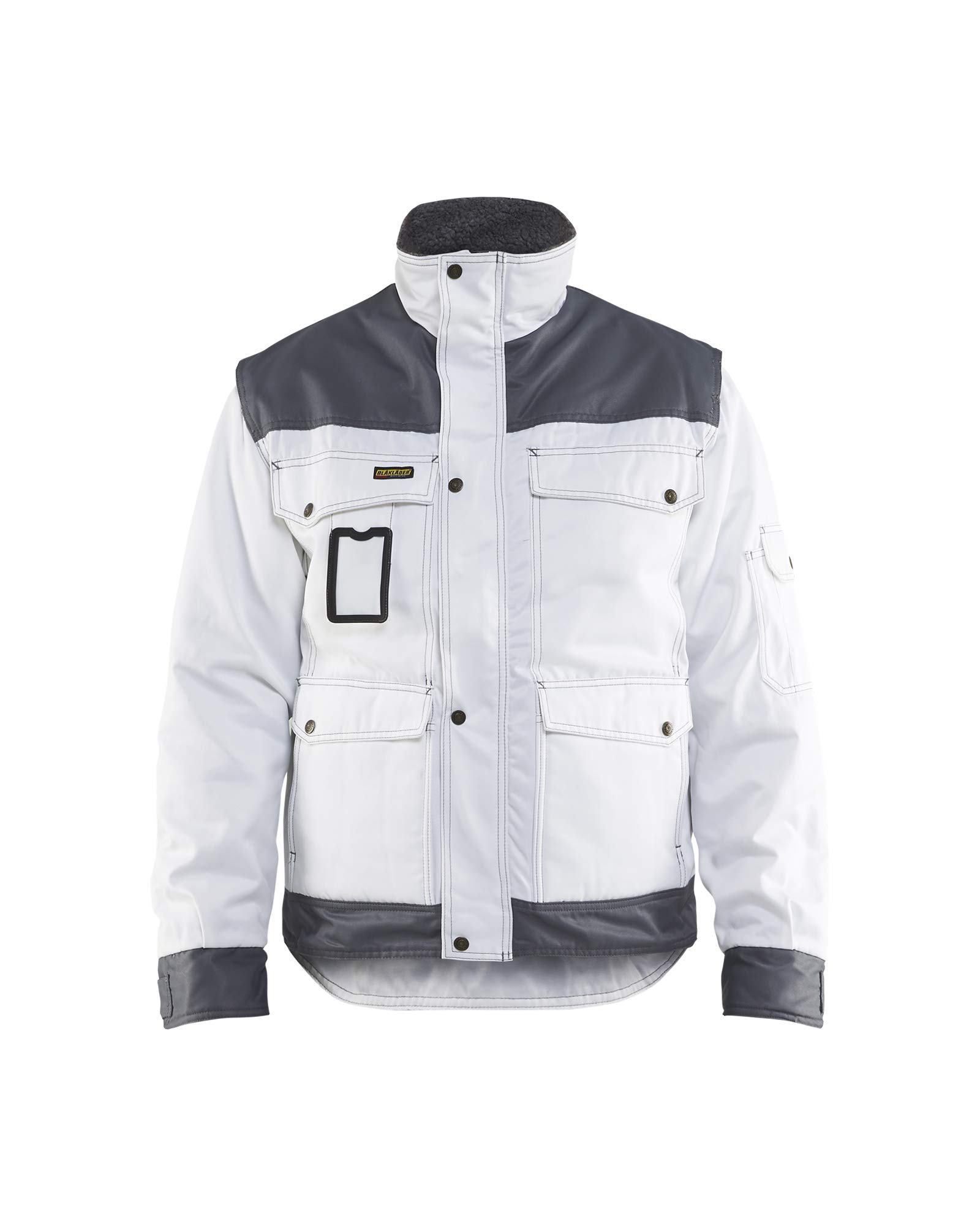 bl-kl-der-4865-maler-gef-tterte-winterjacke-wei-grau-arbeitsjacke image 2