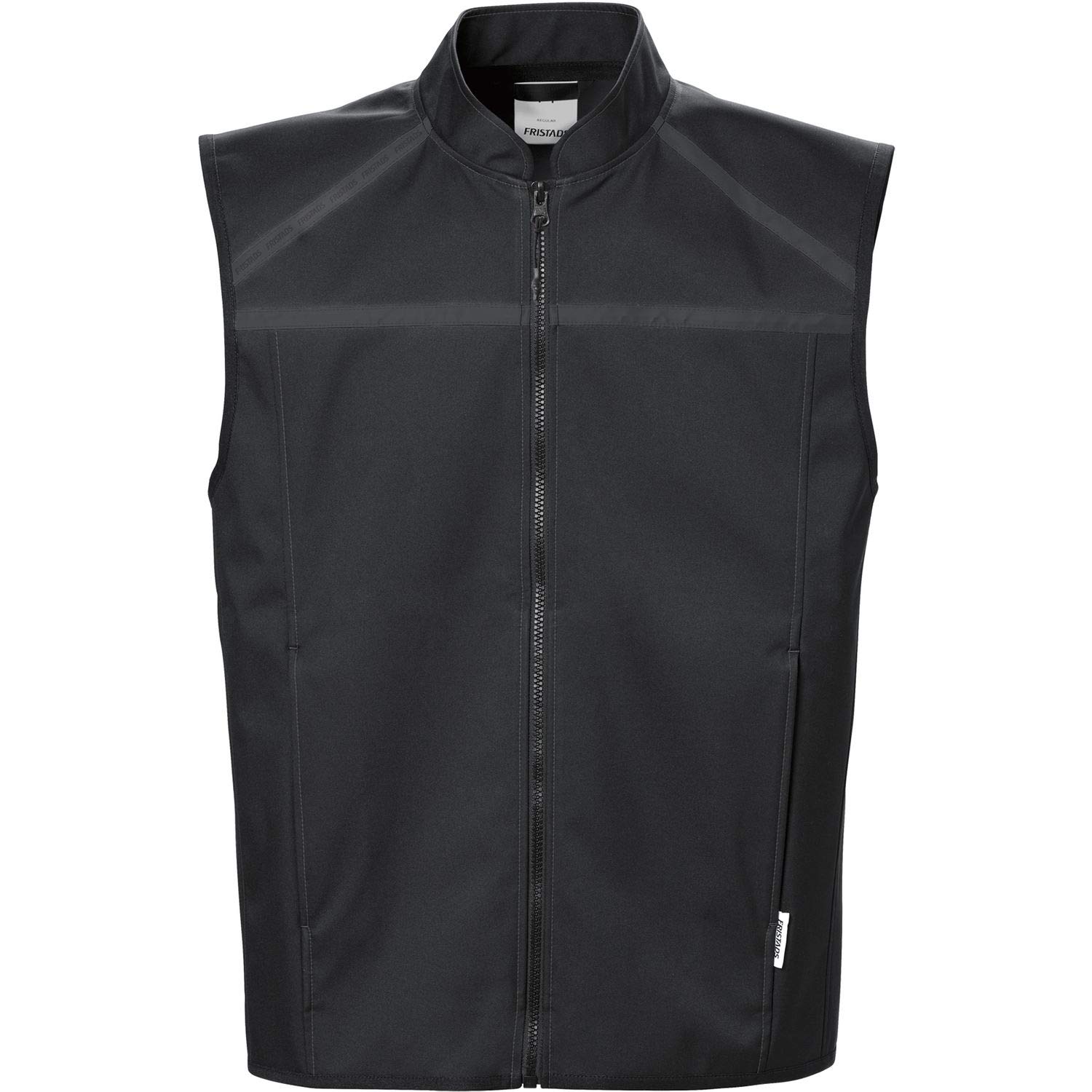 fristads-fusion-softshellweste-rmellos-schwarz-gr-e-s-100-polyester image 1