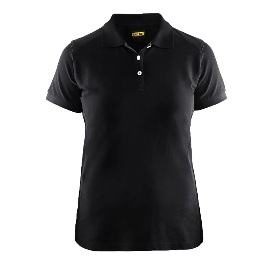 blaaklaeder-damen-polo-shirt-3390-schwarz-xxl-baumwollmix image 1