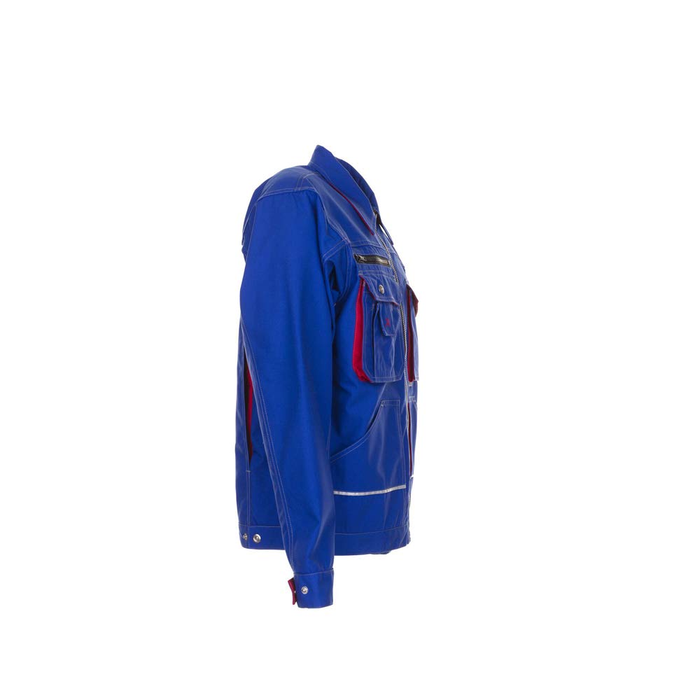 planam-basalt-taillierte-arbeitsjacke-k-nigsblau-rot-gr-e-24 image 2