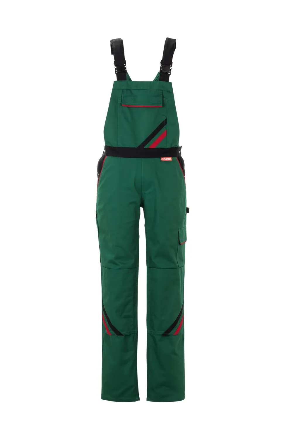 planam-highline-damen-latzhose-gr-n-schwarz-rot-gr-36 image 1