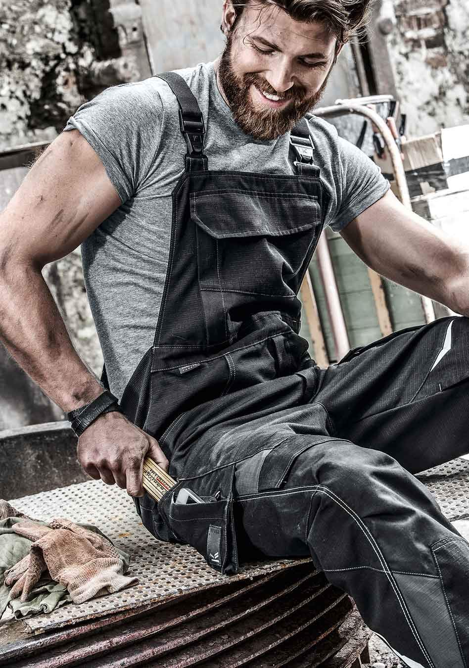 k-bler-pulsschlag-latzhose-herren-mit-fronttasche image 2
