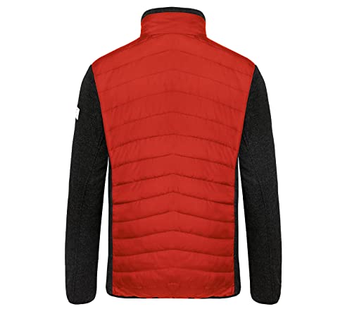 k-bler-hybridjacke-strickfleece-stepp-mittelrot-dunkelgrau-gr-s image 4