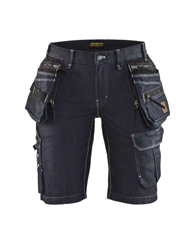 bl-kl-der-x1900-7992-stretch-damen-handwerker-shorts-marineblau-schwarz image 1