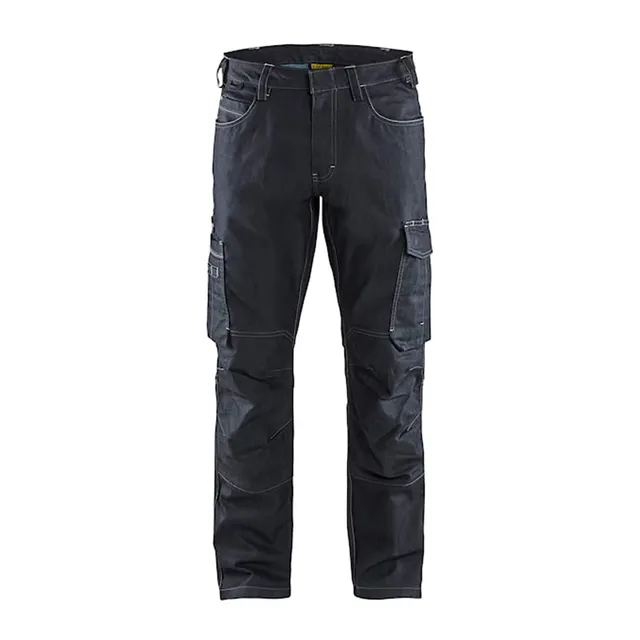 bl-kl-der-1457-service-denim-stretch-arbeitshose-marineblau-schwarz-c148 image 1