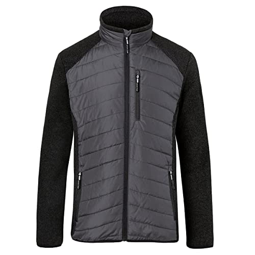 k-bler-workwear-hybridjacke-strickfleece-stepp-schwarz-dunkelgrau-gr-l image 6