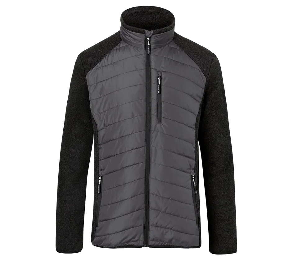 k-bler-hybridjacke-arbeitshybridjacke-strickfleece-stepp-anthrazit-dunkelgrau-gr image 1