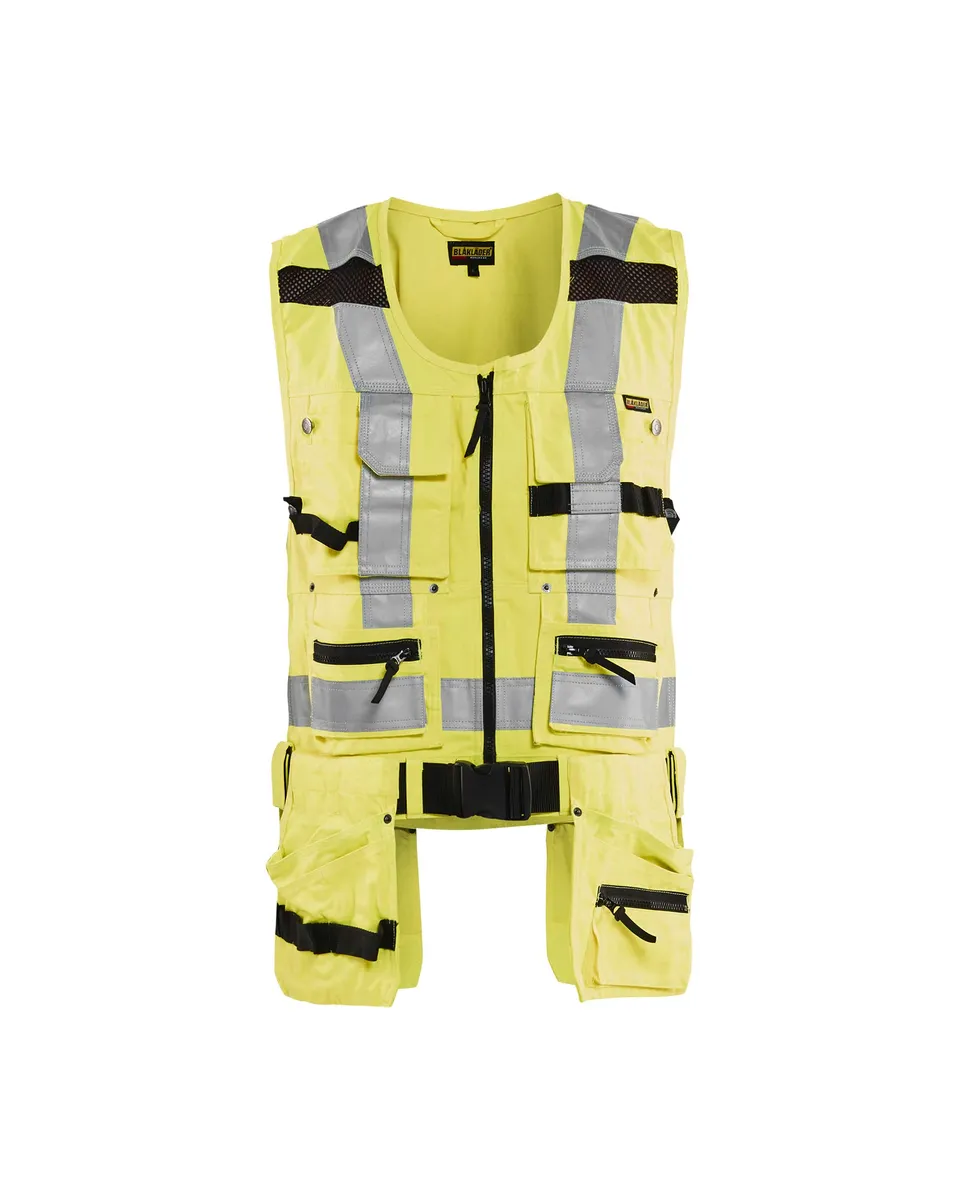 bl-kl-der-3032-high-vis-werkzeugweste-gelb-fluoreszierend-handwerkerweste image 1