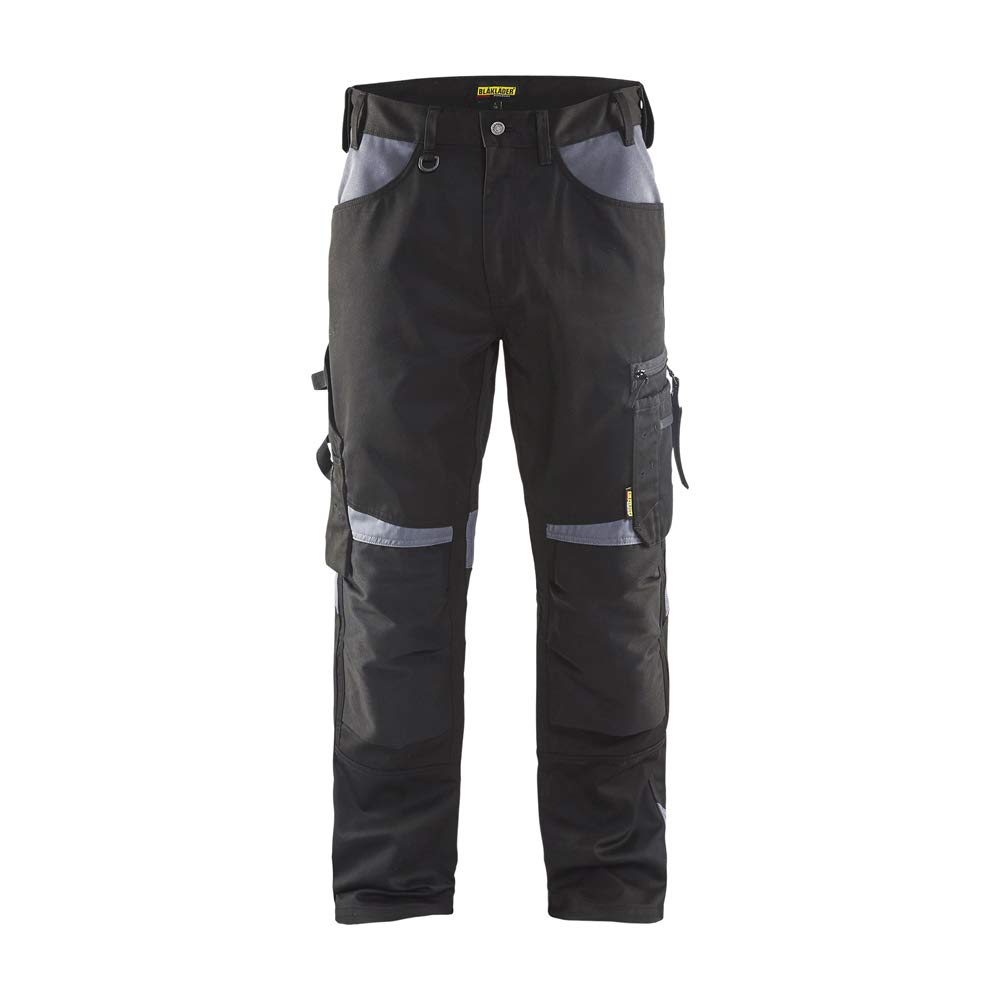 bl-kl-der-1556-handwerker-arbeitshose-ohne-nageltaschen-schwarz-grau-d120 image 1