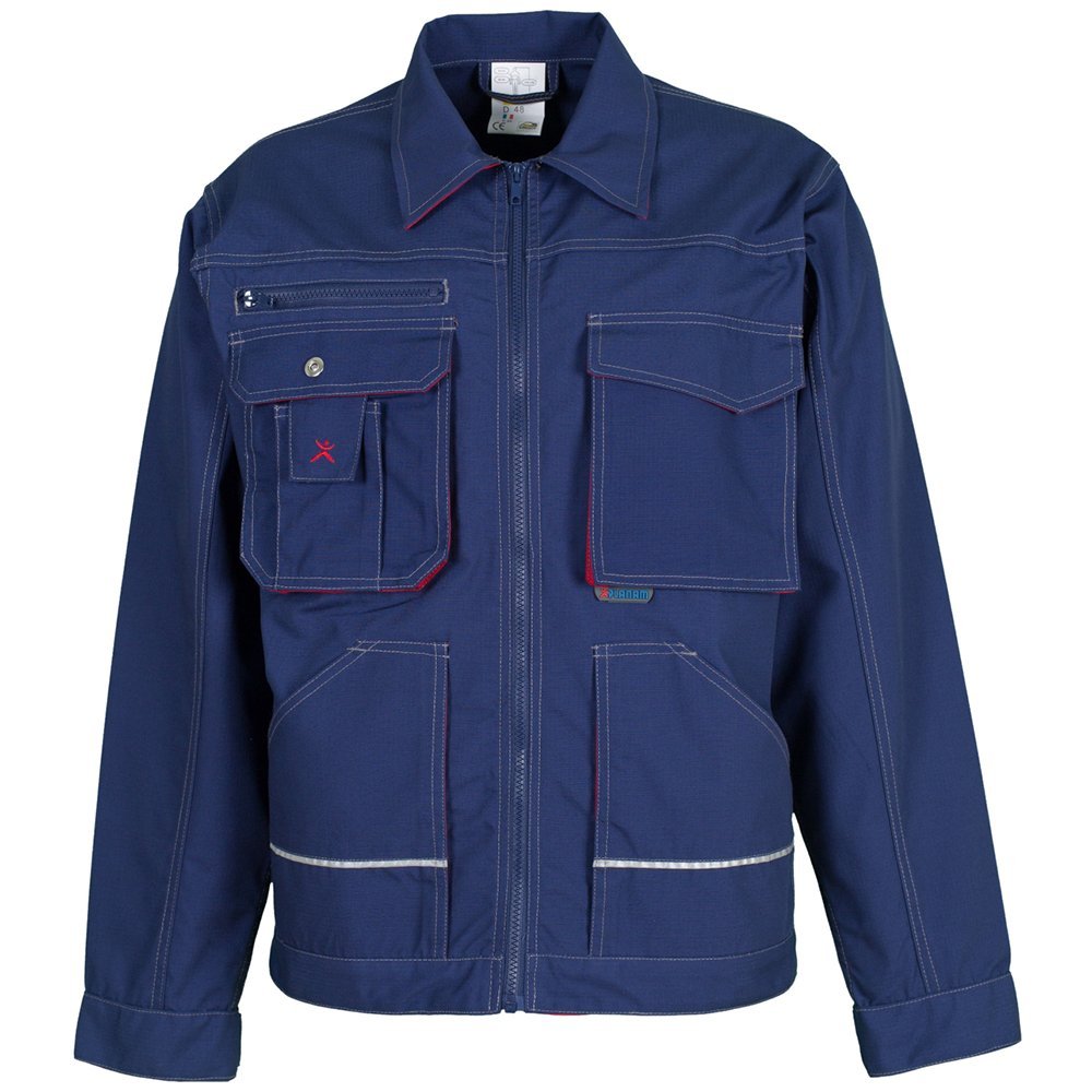 planam-basalt-taillierte-arbeitsjacke-k-nigsblau-rot-gr-e-24 image 8