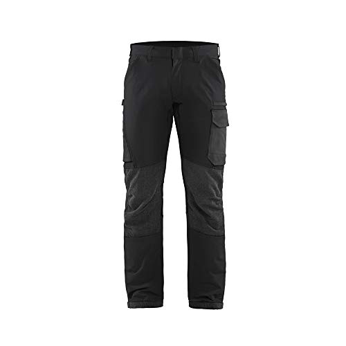 bl-kl-der-1422-4-wege-stretch-service-arbeitshose-c152-schwarz-dunkelgrau image 4