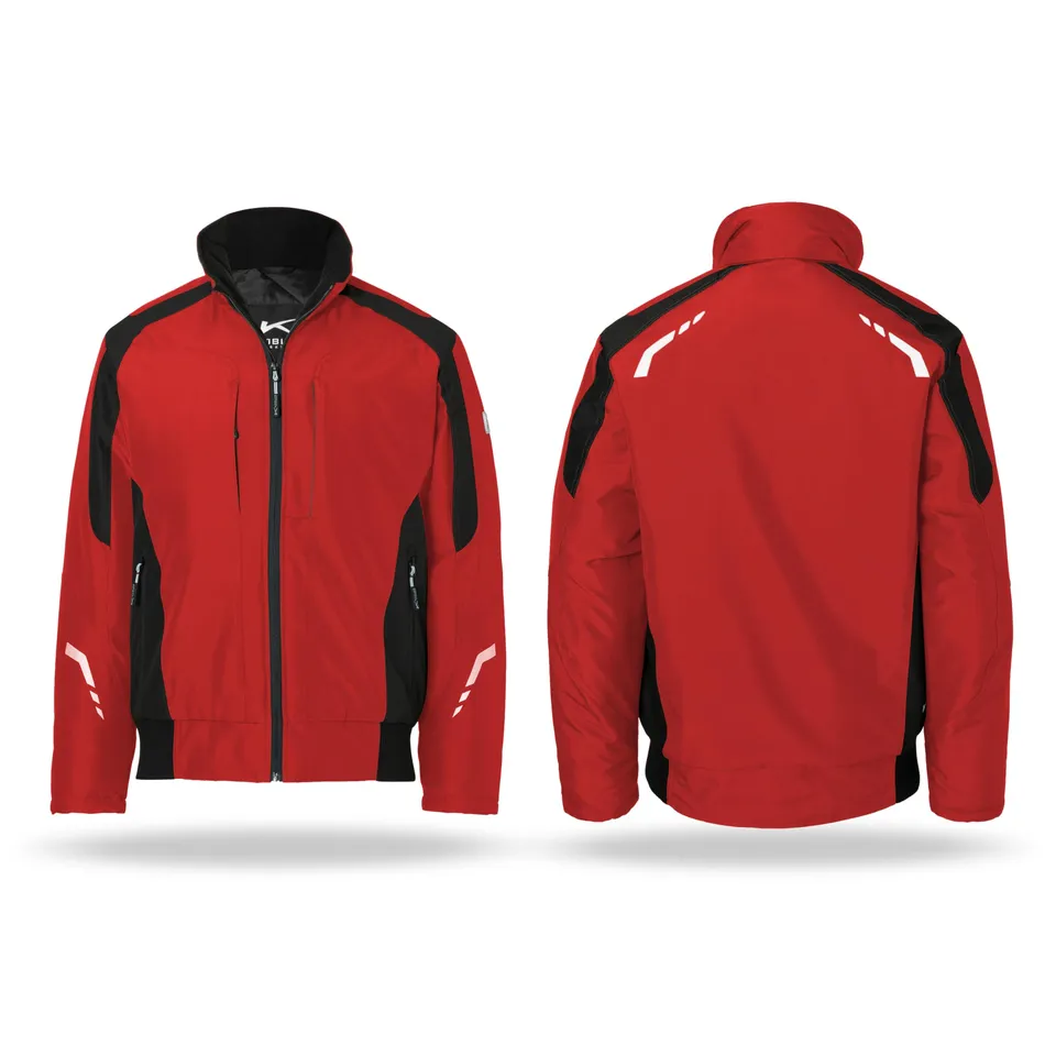 k-bler-wetterblouson-wattiert-mittelrot-schwarz-gr-l image 1