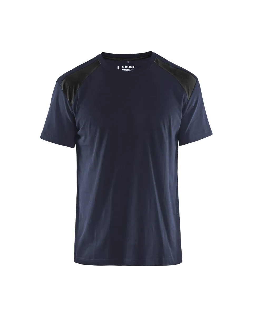 bl-kl-der-3379-zweifarbiges-arbeitsshirt-oeko-tex-made-in-green-dunkelmarine-sch image 1