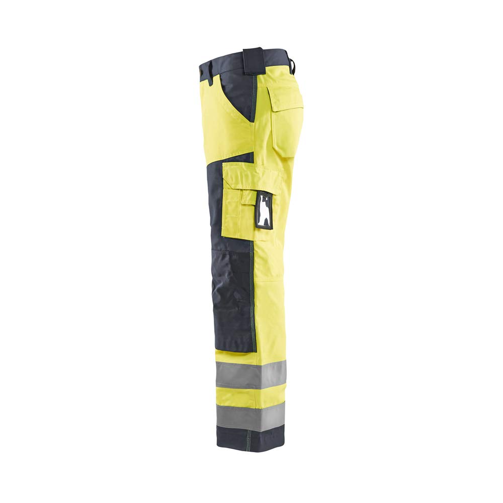 bl-kl-der-1566-arbeitshose-ohne-nageltaschen-high-vis-gelb-mittelgrau-d112 image 3